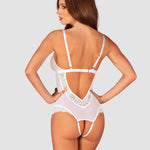 A further look at the Heavenlly white crotchless teddy