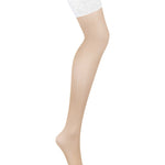 The Heavenlly white hold-up stockings, seen from a different angle