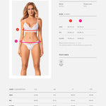 The Heavenlly white lace bra and thong set, shown in an alternate image