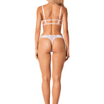 The Heavenlly white lace bra and thong set seen from another angle