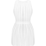 The Heavenlly white mesh peignoir, shown in an alternate image