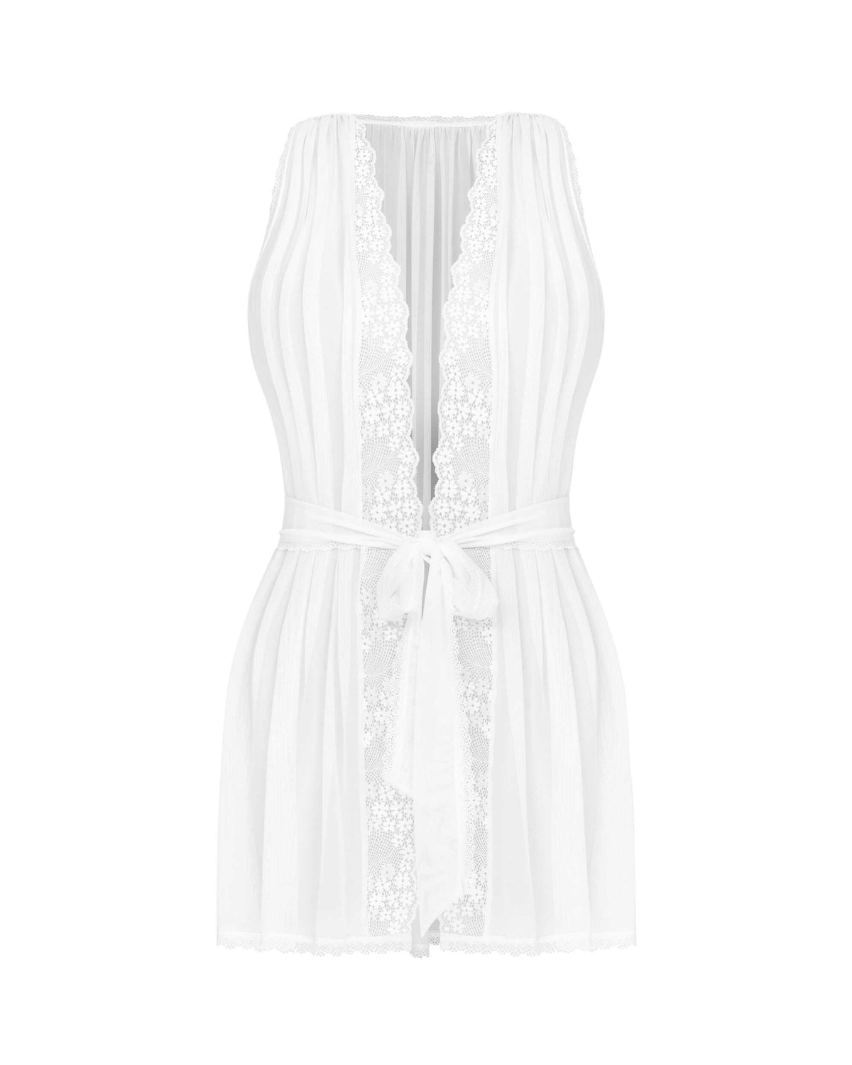 One more view of the Heavenlly white mesh peignoir