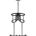 The Hersis black elastic harness seen from another angle