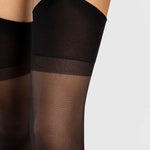 Alternate view of the Infini black 15 denier hold-up stockings