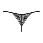 A further look at the Intensa black floral lace thong