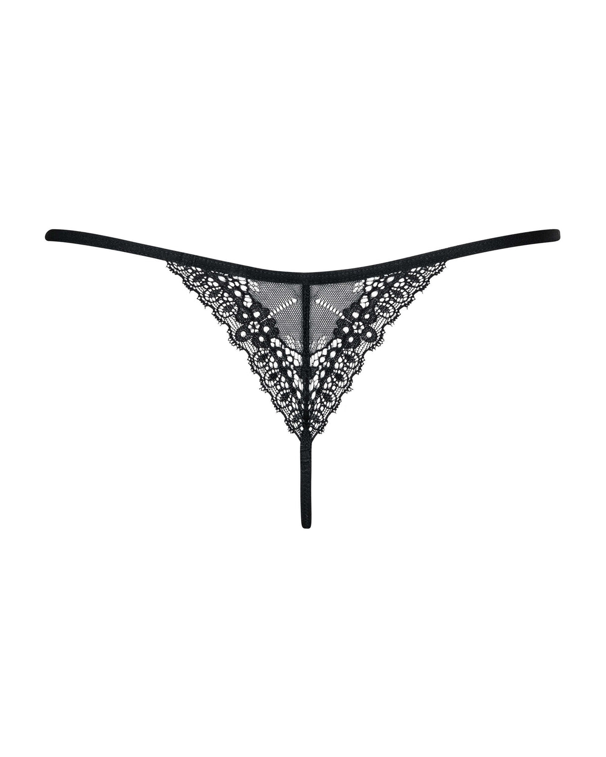 A further look at the Intensa black floral lace thong