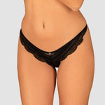 The Ivannes black lace panties, shown in an alternate image