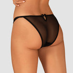 A supplementary image of the Ivannes black lace panties