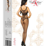 The Juliya black bodystocking seen from another angle