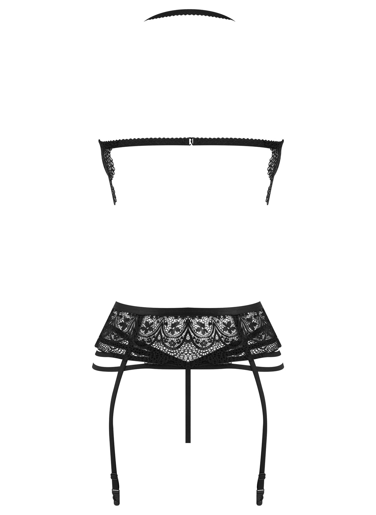One more view of the Lace Temptation black lace lingerie set