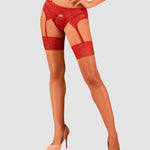 A further look at the Lacelove red lace stockings