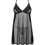 A further look at the Latinesa black babydoll and thong