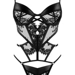 The Leonela black teddy seen from another angle