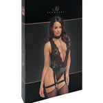 A further look at the Libido black lace and wetlook bodysuit