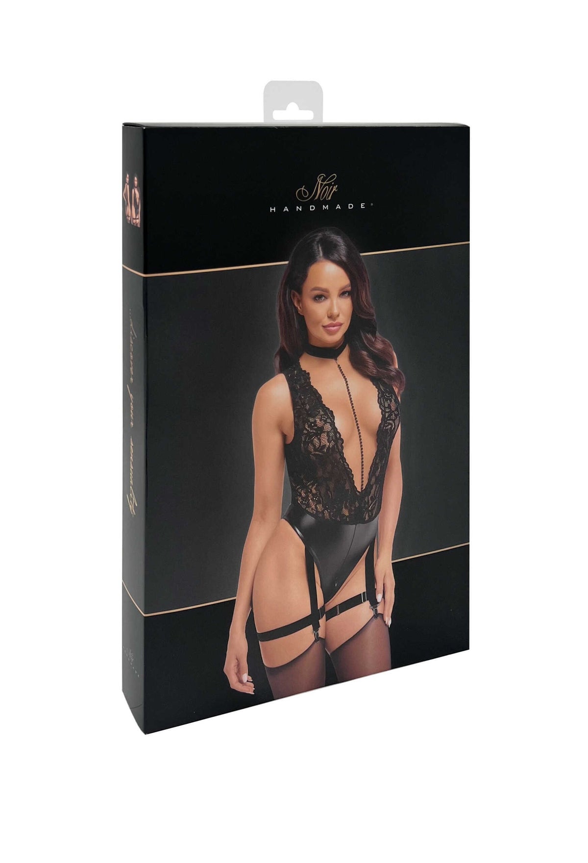 A further look at the Libido black lace and wetlook bodysuit