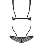 The Liferia black cupless teddy, seen from a different angle