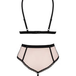 A further look at the Lilines red lace bra and panties set