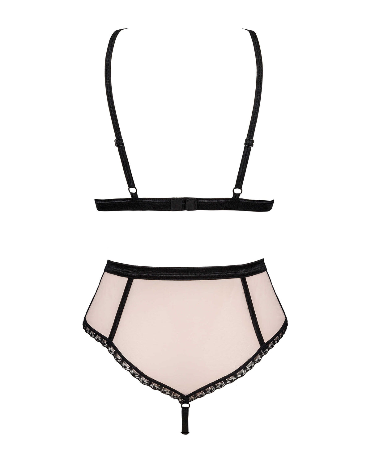 A further look at the Lilines red lace bra and panties set