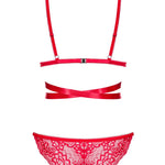 A further look at the Lovlea red bra and panties set