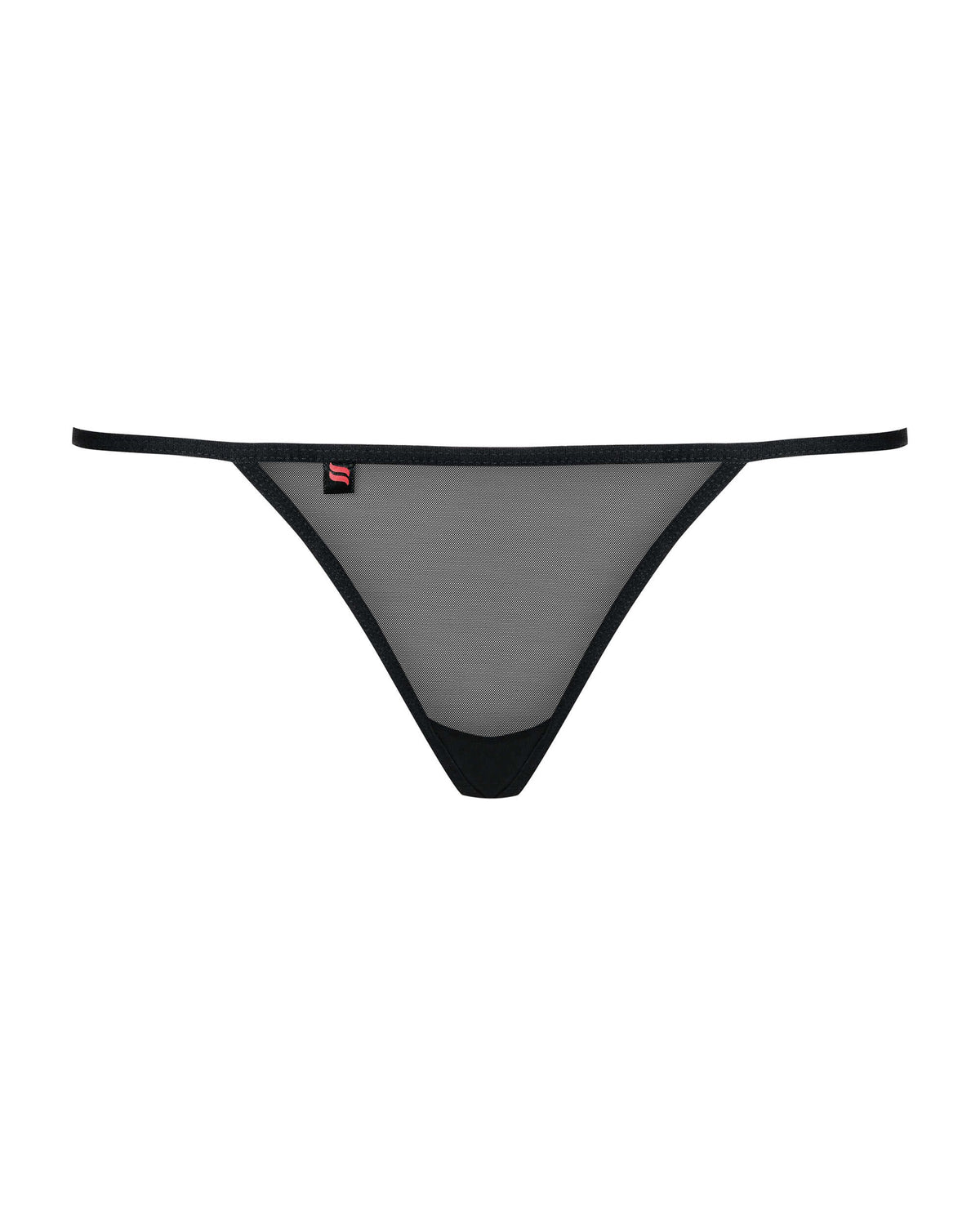 A further look at the Luiza black embroidered thong