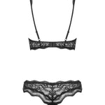 A further look at the Luvae black lace bra and thong set
