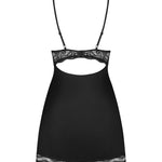 The Luvae black underwired babydoll seen from another angle