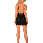 The Maderris black chemise and thong seen from another angle