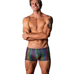 Pack & Play rainbow men's pocket short with front hip pockets by Male Power