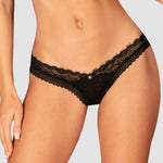 A further look at the Medilla black eyelash lace thong