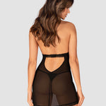 A further look at the Medilla black translucent babydoll and thong