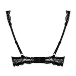 An additional view of the Miamor black half bra