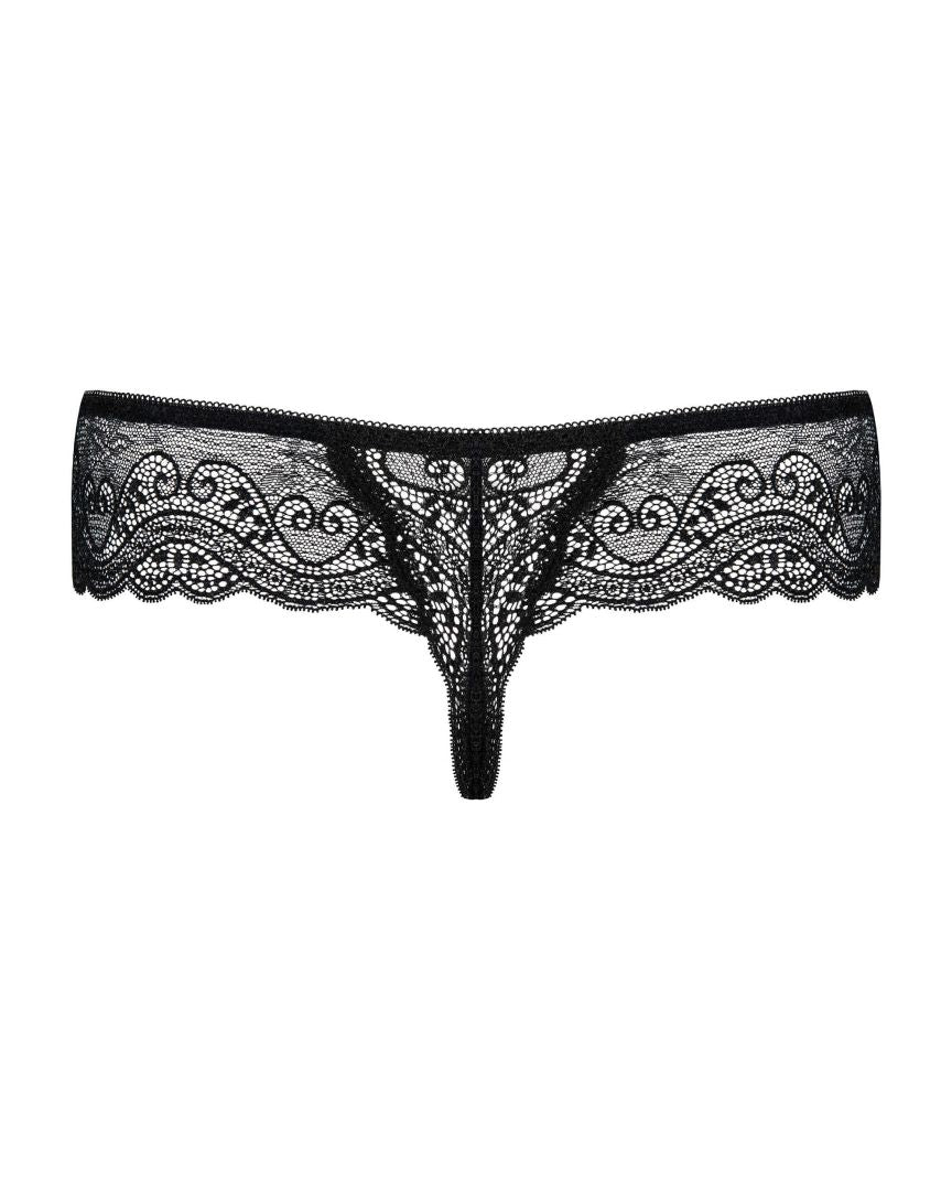 A further look at the Miamor black lace thong