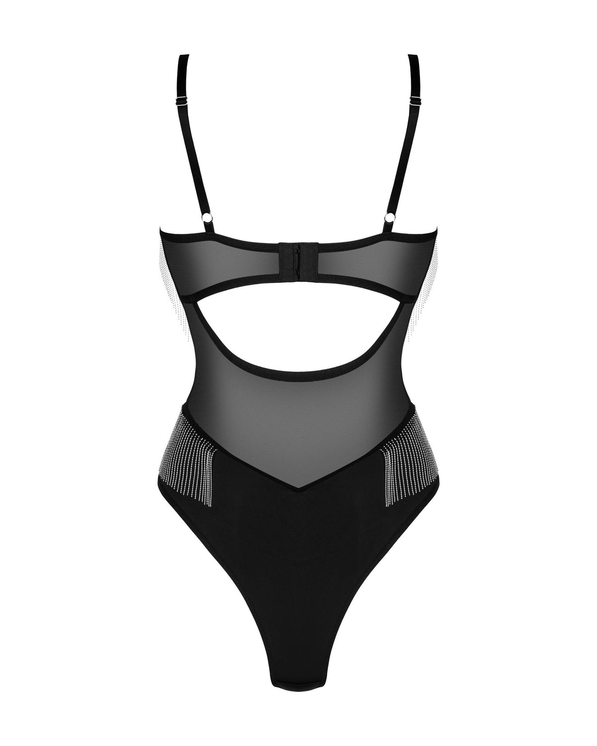 The Milladis black mesh teddy, seen from a different angle