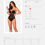 One more view of the Milladis black mesh teddy