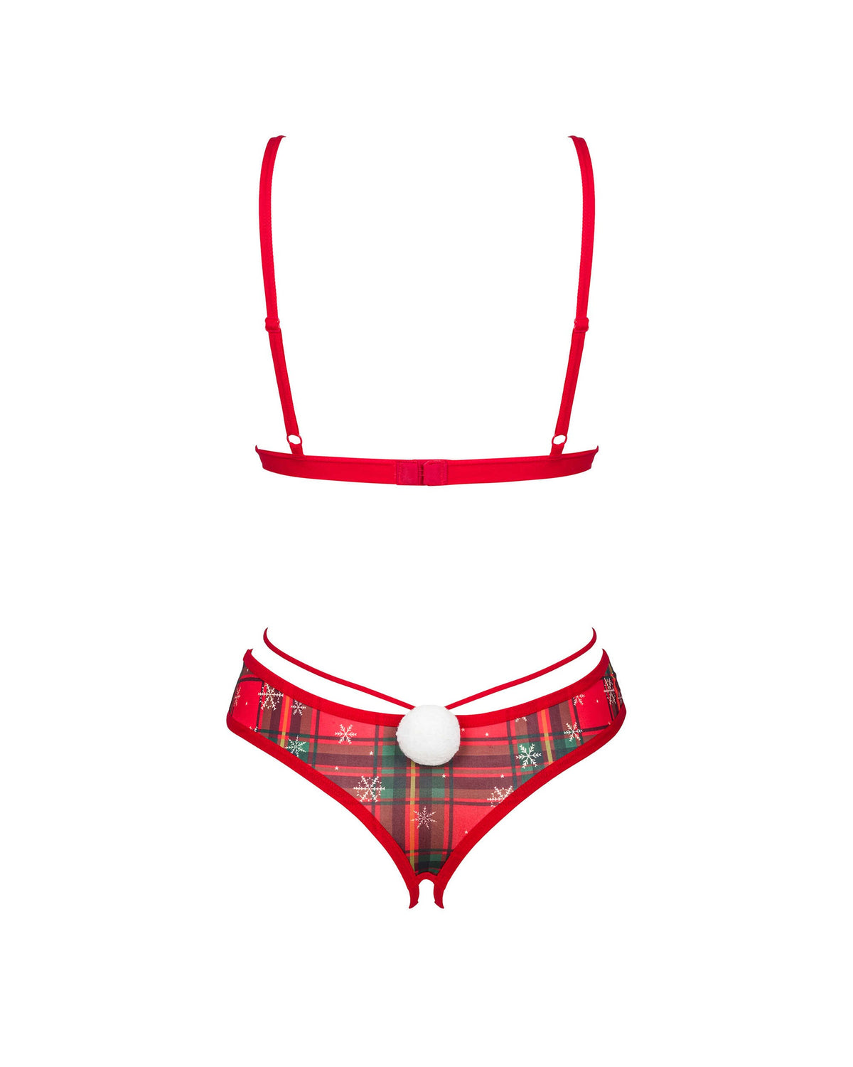 One more view of the Ms Merrilo red bra and panties set