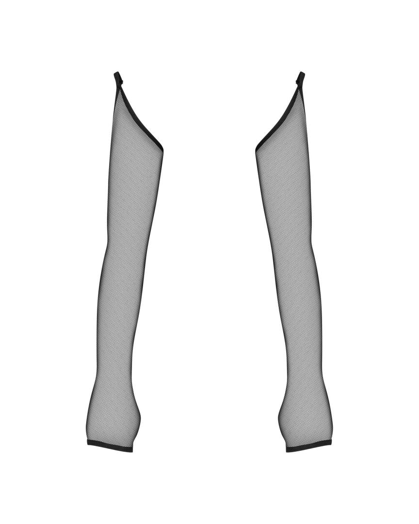 The Nesari black mesh gloves, seen from a different angle