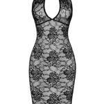 A further look at the Nocturne black lace midi dress