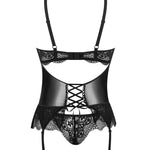 A supplementary image of the Noir Fantasy black lace corset