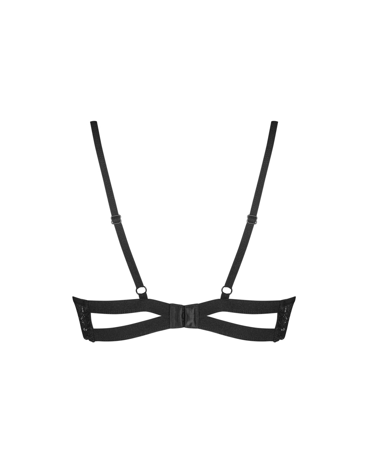 A supplementary image of the Nutris black lace bra