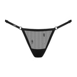 Anniverse Special black see-through jockstrap with graphic detailing by Obsessive Freedom