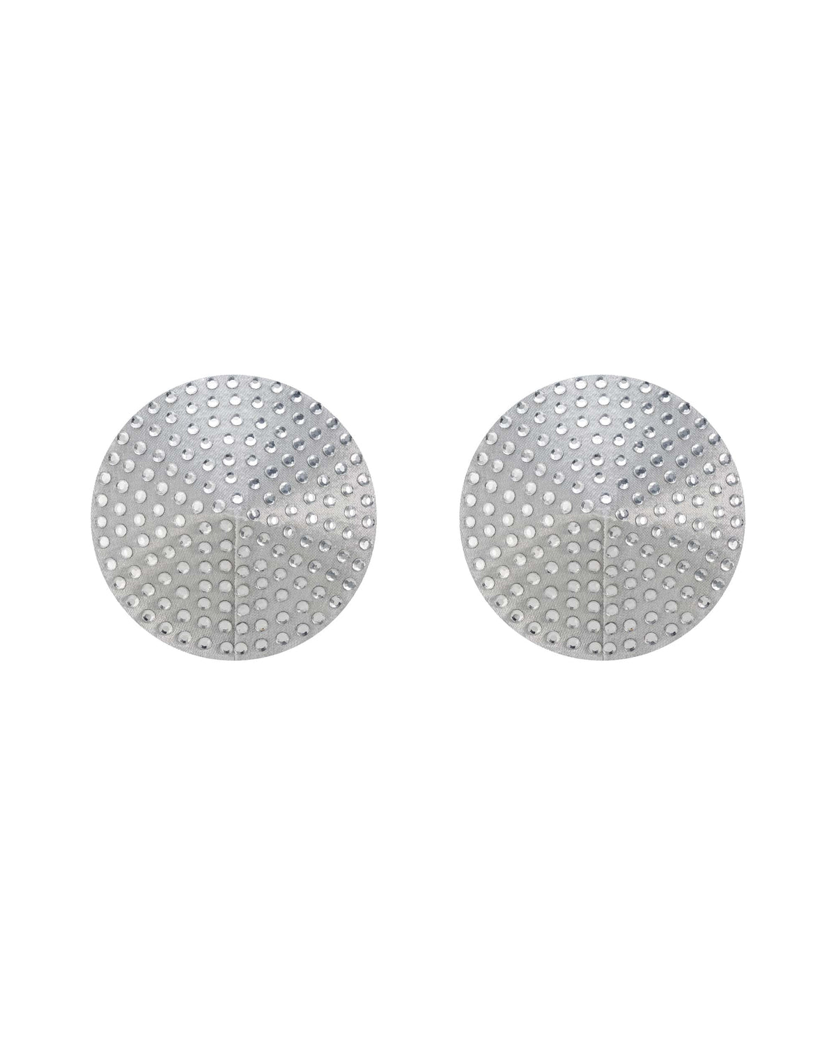 Glow Kiss black crystal-embellished self-adhesive nipple covers by Obsessive Freedom