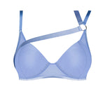 Shaderi blue underwired bra with oval cups by Obsessive Freedom