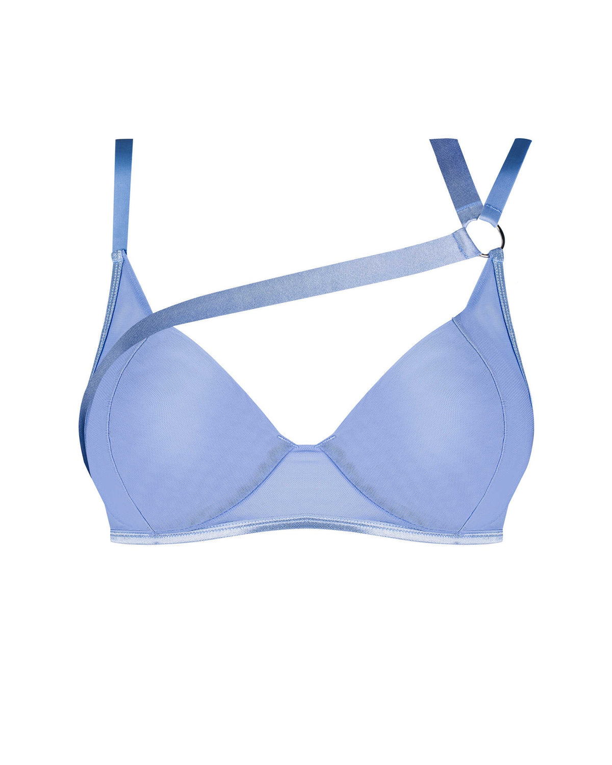 Shaderi blue underwired bra with oval cups by Obsessive Freedom