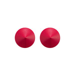 Sublime red natural leather nipple covers by Obsessive