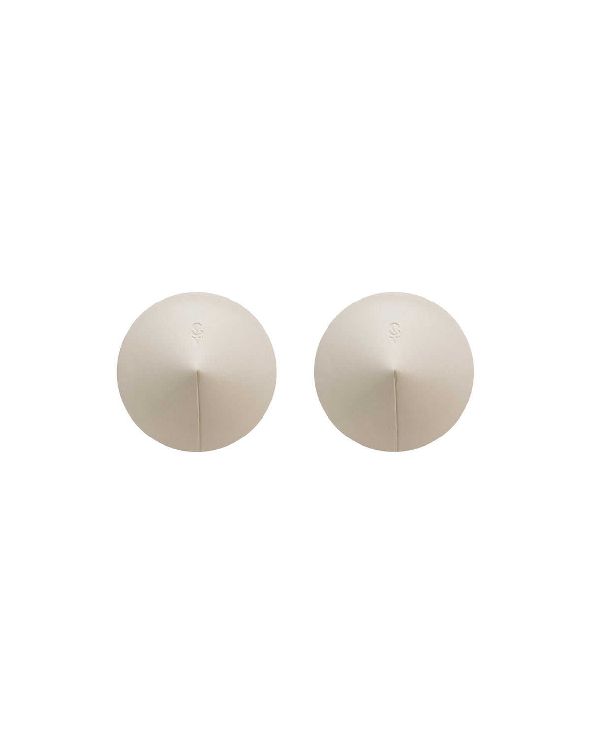Sublime white natural leather nipple covers by Obsessive