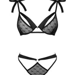 A further look at the Obsessivia black bra and panties set
