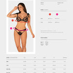 One more view of the Obsessivia black bra and panties set