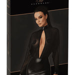 A further look at the Opium black mesh and wetlook two-piece