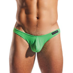 Alternate view of the palm leaf green enhancing pouch men's brief