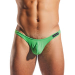 Alternate view of the palm leaf green enhancing pouch men's thong